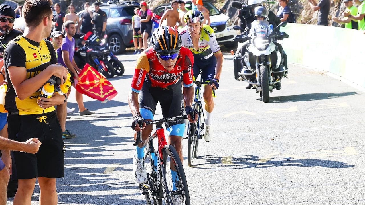 Santiago Buitrago corre para su equipo en 2020.