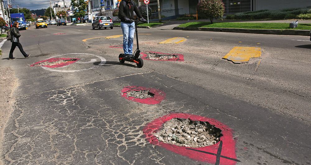 Mal estado de las vías en la capital de la Republica  