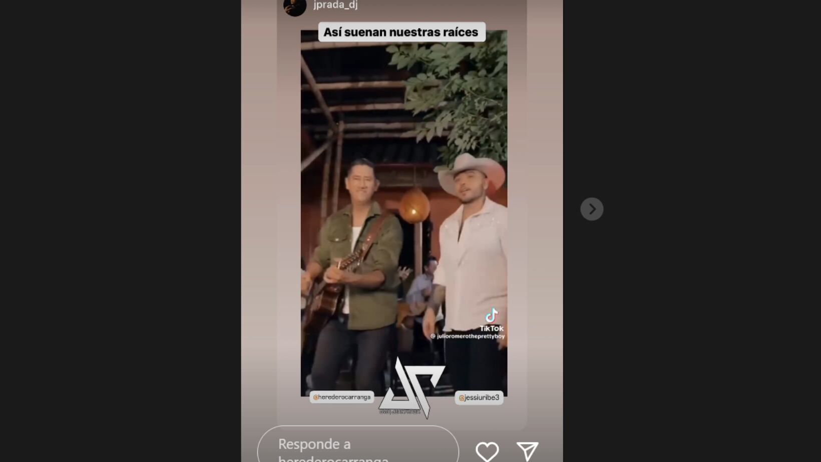 Colaboración de  Heredero Carranga y Jessi Uribe