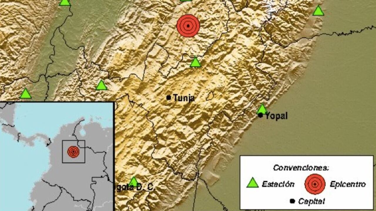 Reporte del temblor en Santander