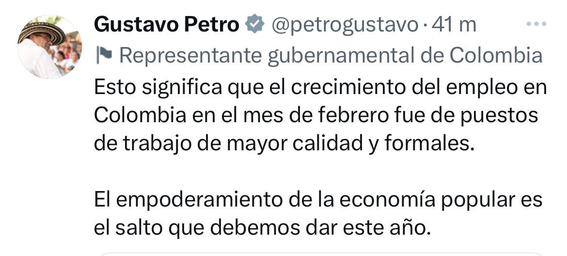 Trino presidente Gustavo Petro