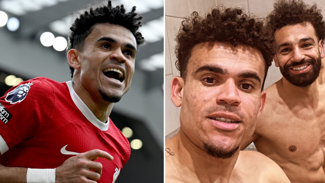 Luis Díaz y Mohamed Salah aparecieron juntos tras la victoria que los dejó como líderes de la Premier League