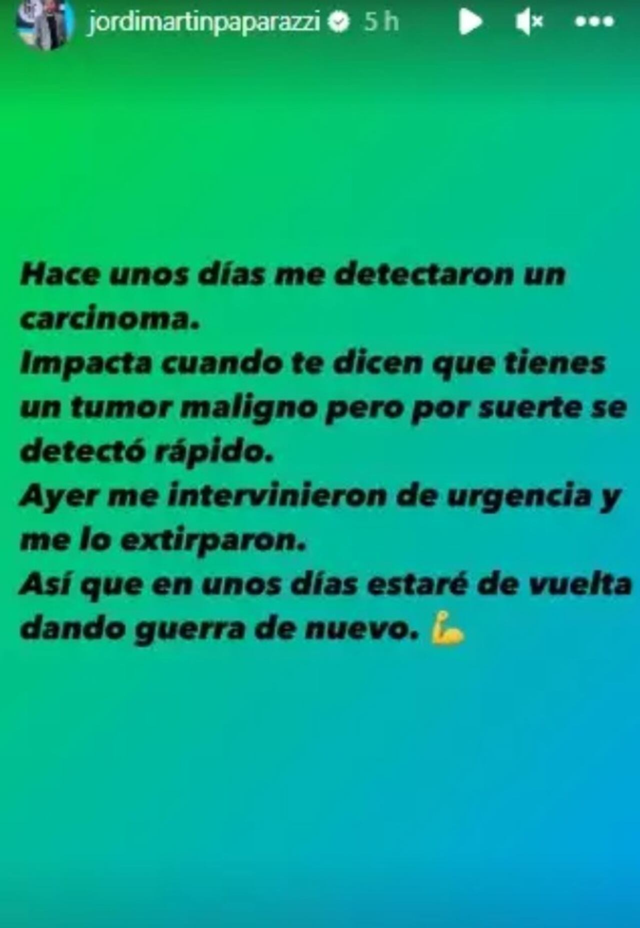 El fotógrafo compartió un sentida noticia sobre su salud.