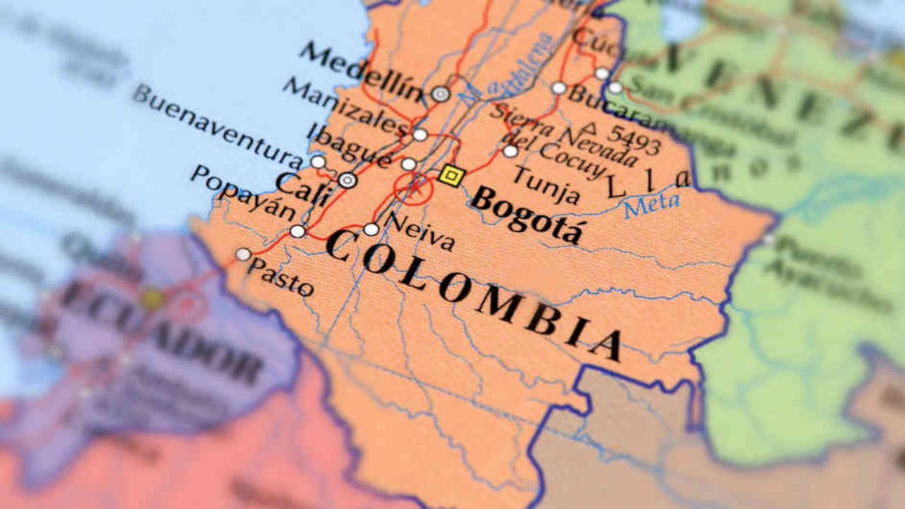 Mapa de Colombia (Imagen de referencia)