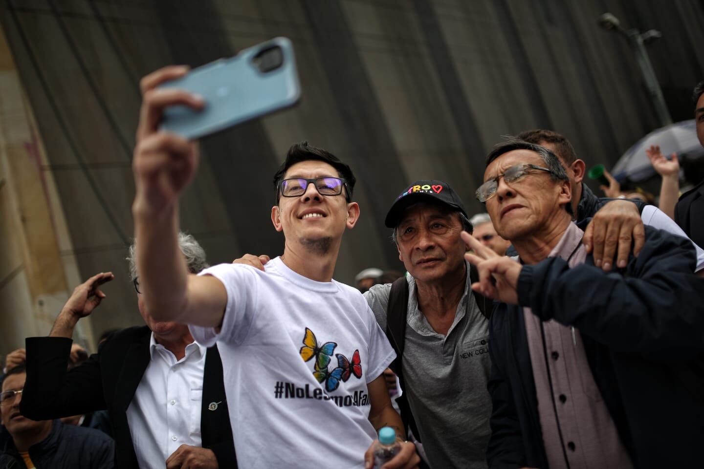 Plaza de Bolívar, marchas convocadas por el Gobierno de Gustavo Petro 14 de febrero