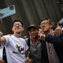 Director de la Sae Daniel Rojas en las marchas de apoyo al Gobierno del Presidente Gustavo Petro