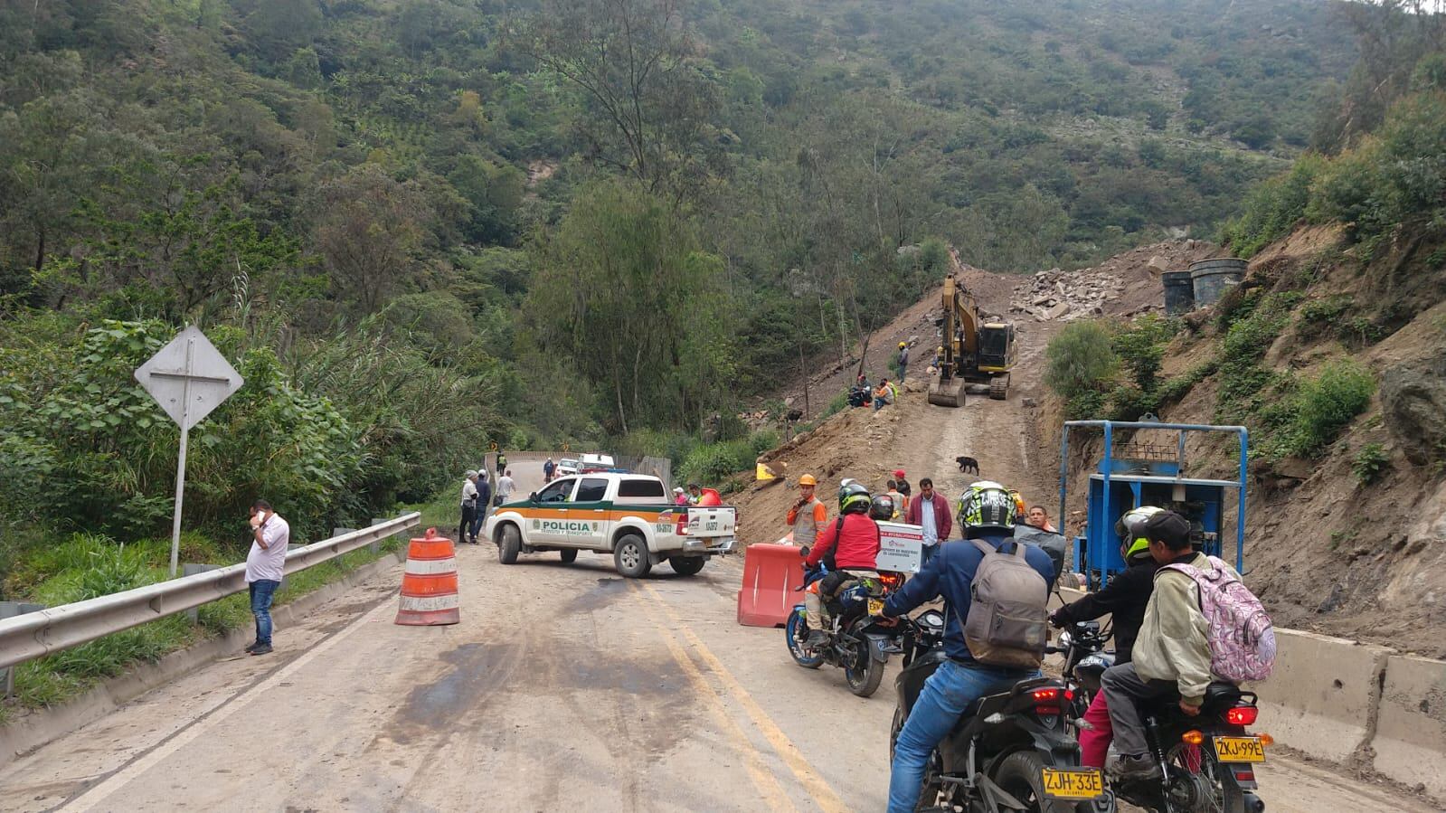 Cierre vial entre Pamplona-Cúcuta