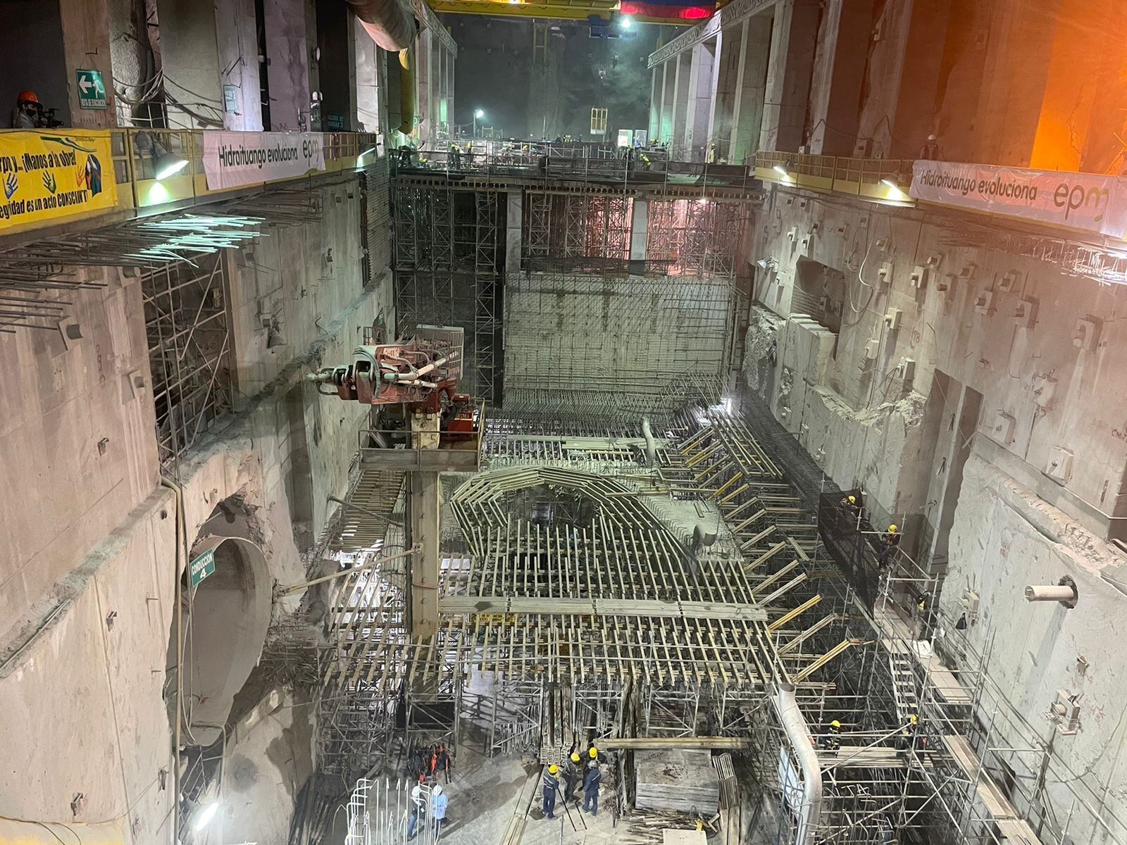 Obras en Hidroituango. Foto: SEMANA