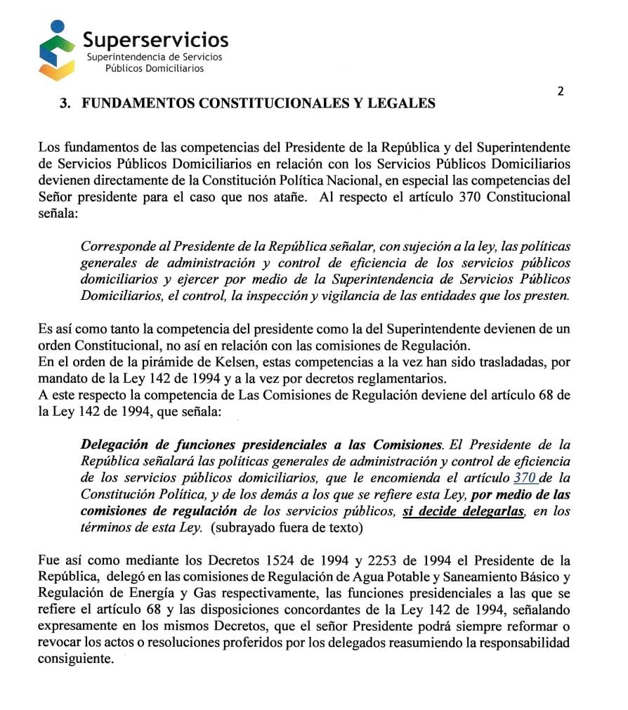 Concepto SuperServicios - Presidente Petro