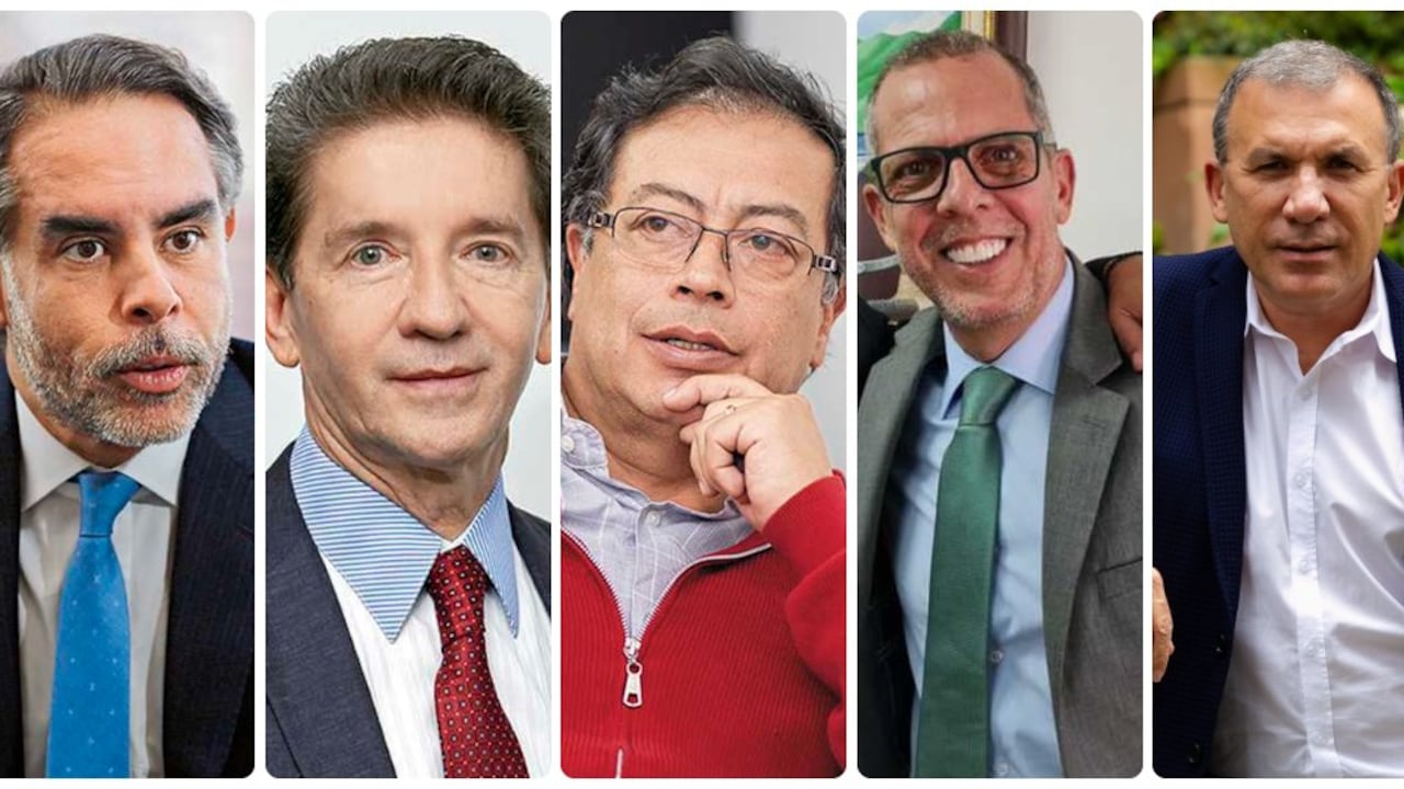 Armando Benedetti, Luis Pérez, Gustavo Petro, Alfredo Saade, Roy Barreras.