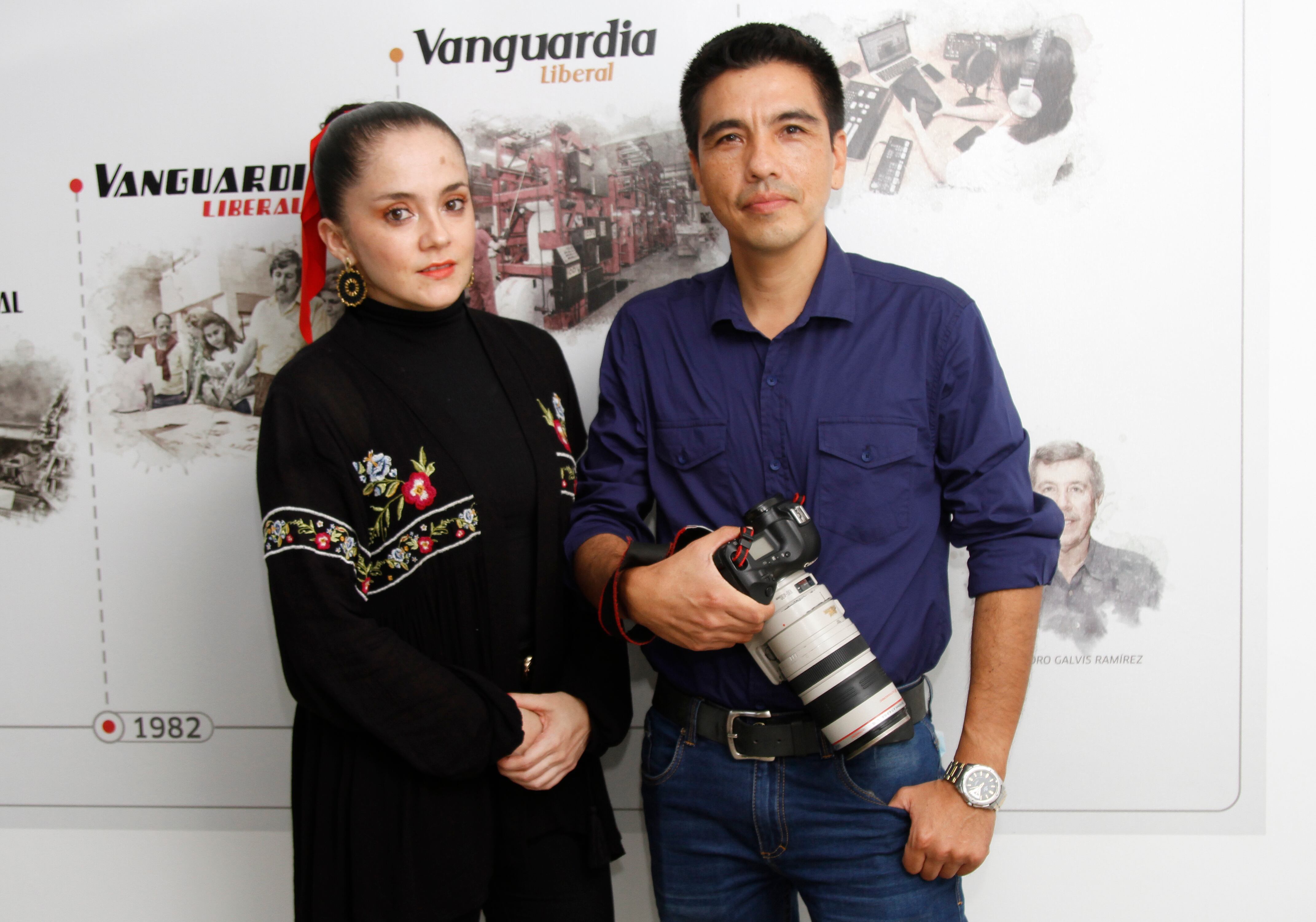 Yuriana Calderón y Marco Fidel Valencia, del diario Vanguardia