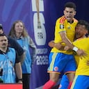 Colombia celebrando su triunfo sobre Ghana (1-0) en los dieciseisavos del Mundial 2026.