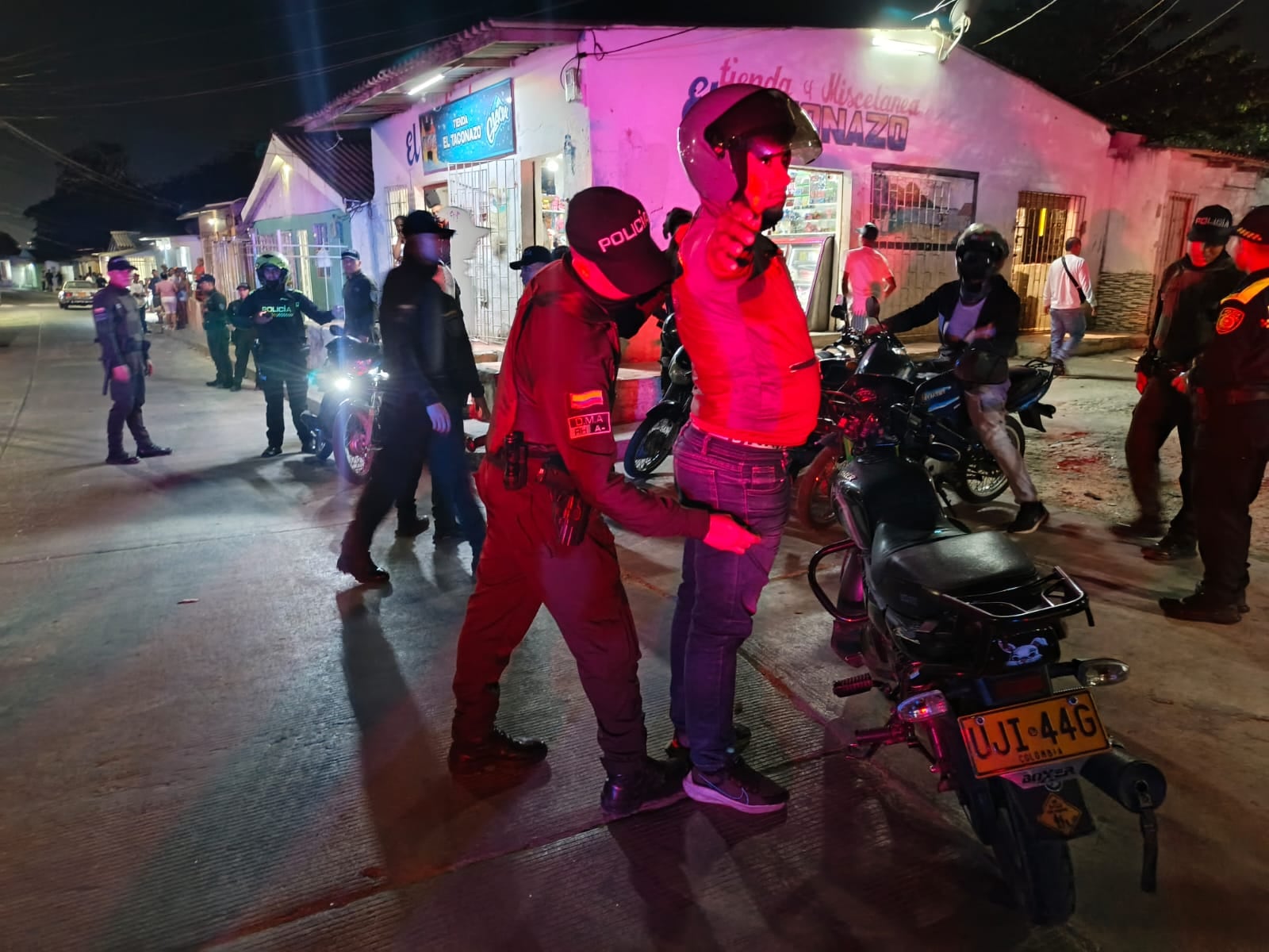 Controles de la Policía de Barranquilla.