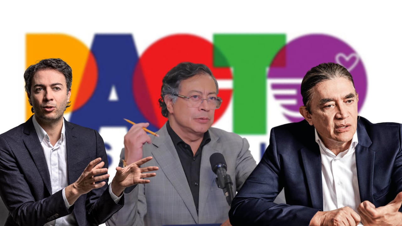 Daniel Quintero, Gustavo Petro y Gustavo Bolívar.