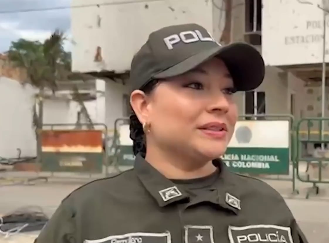 La patrullera Érika García Floriano se convirtió en la heroína de la Policía Nacional.