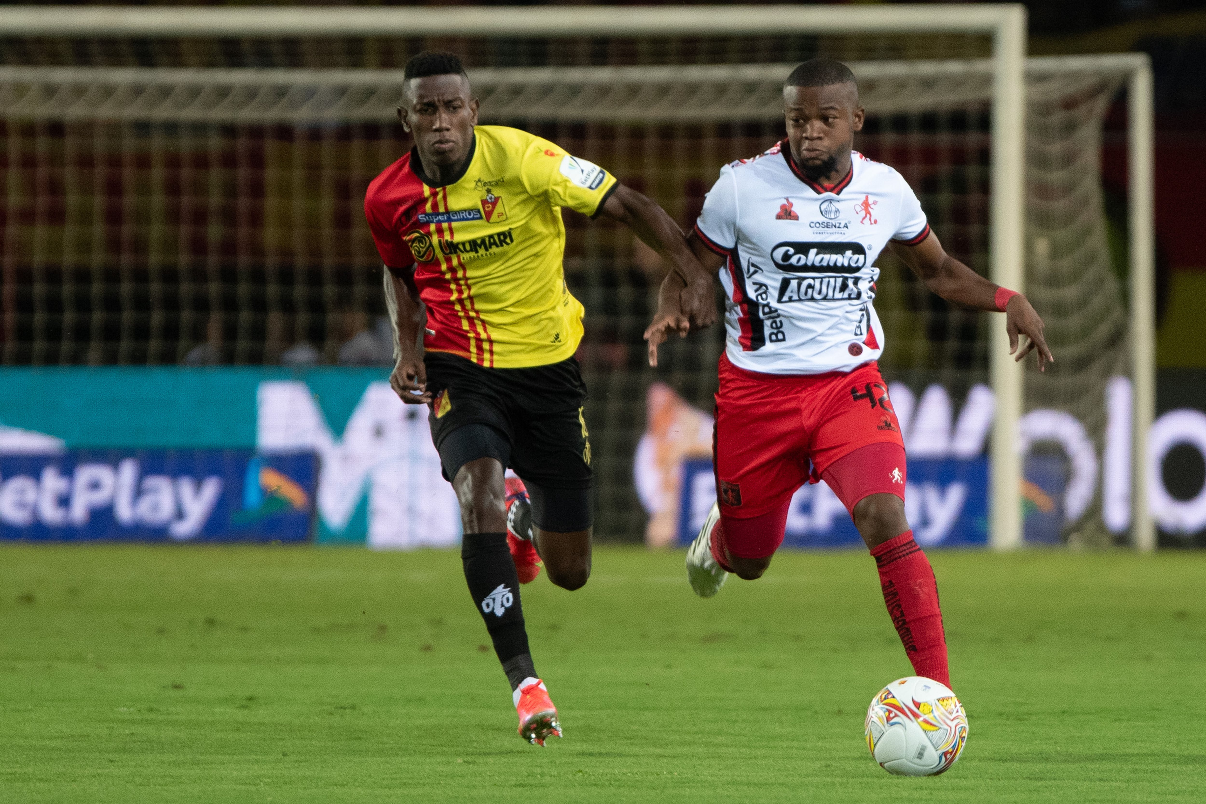 PEREIRA. Septiembre 30 de 2023. En el estadio Hernán Ramírez Villegas, el Deportivo Pereira se enfrenta al América de Cali, en un juego por la fecha 15 de la Liga Betplay 2. (Colprensa - Juan Sebastián Henao)