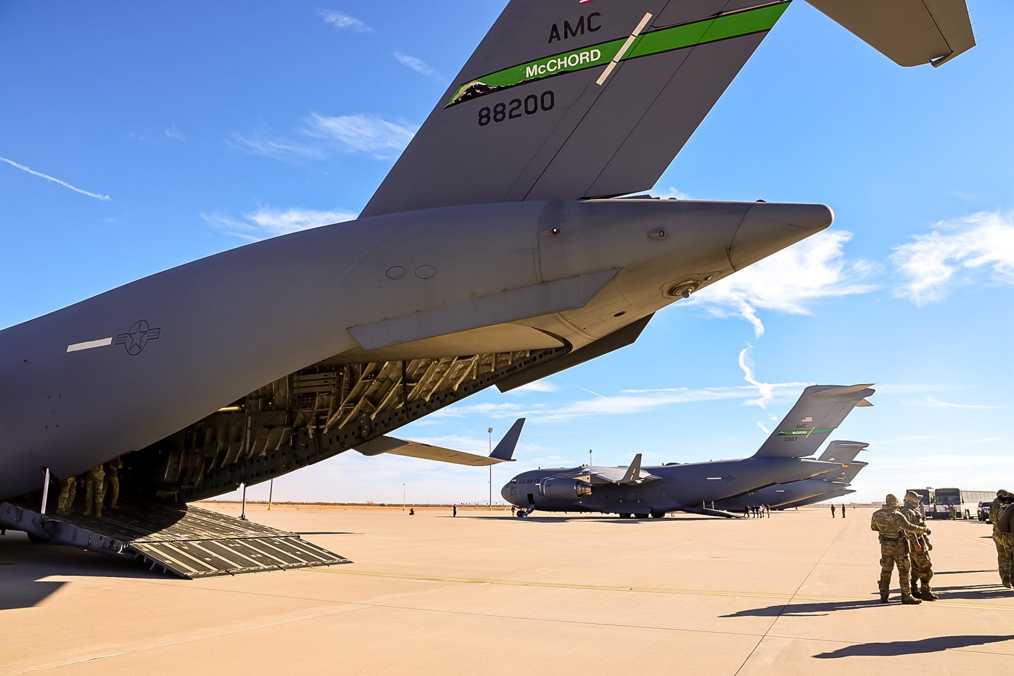 Migrantes en la bahía de Guantánamo