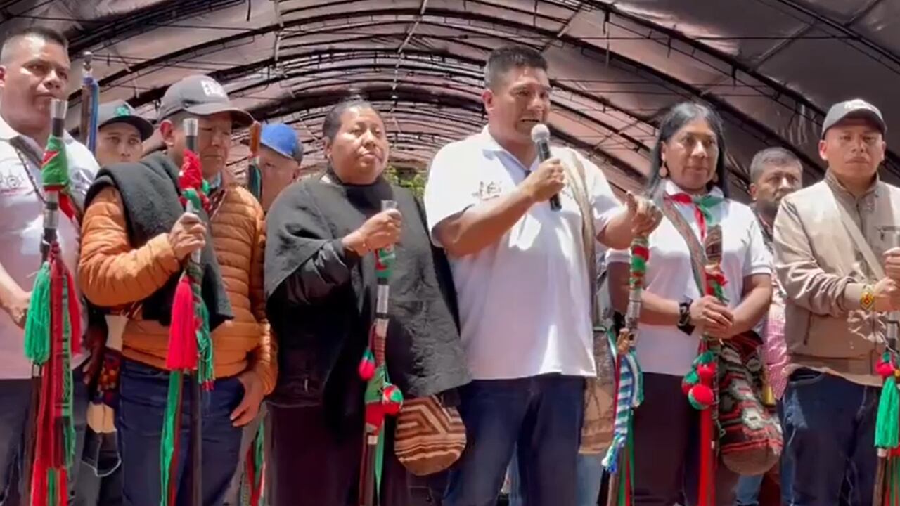 Guardia Indígena del Cauca se congrega en Bogotá.