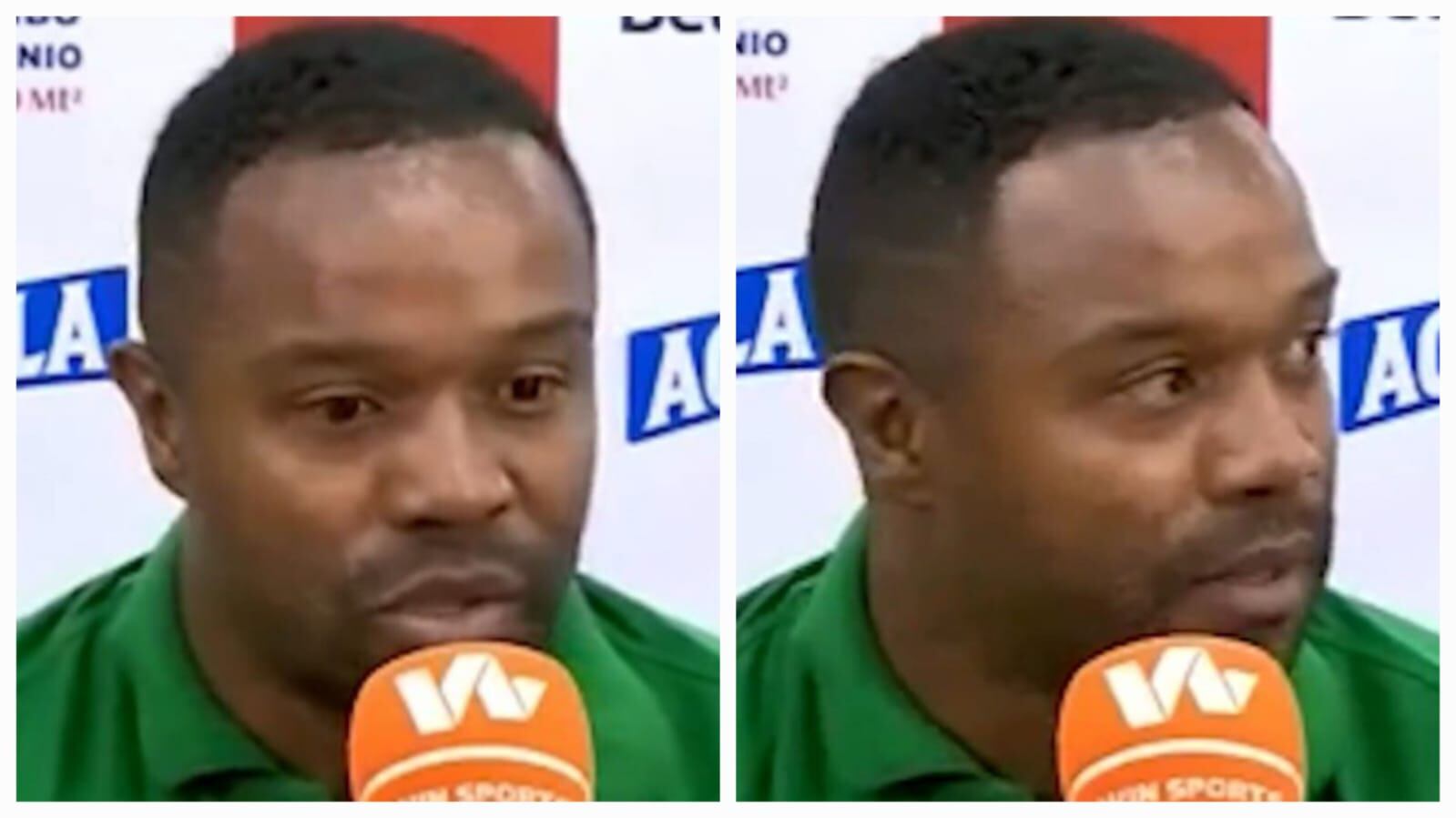 Dorlan Pabón en rueda de prensa post partido contra América de Cali.