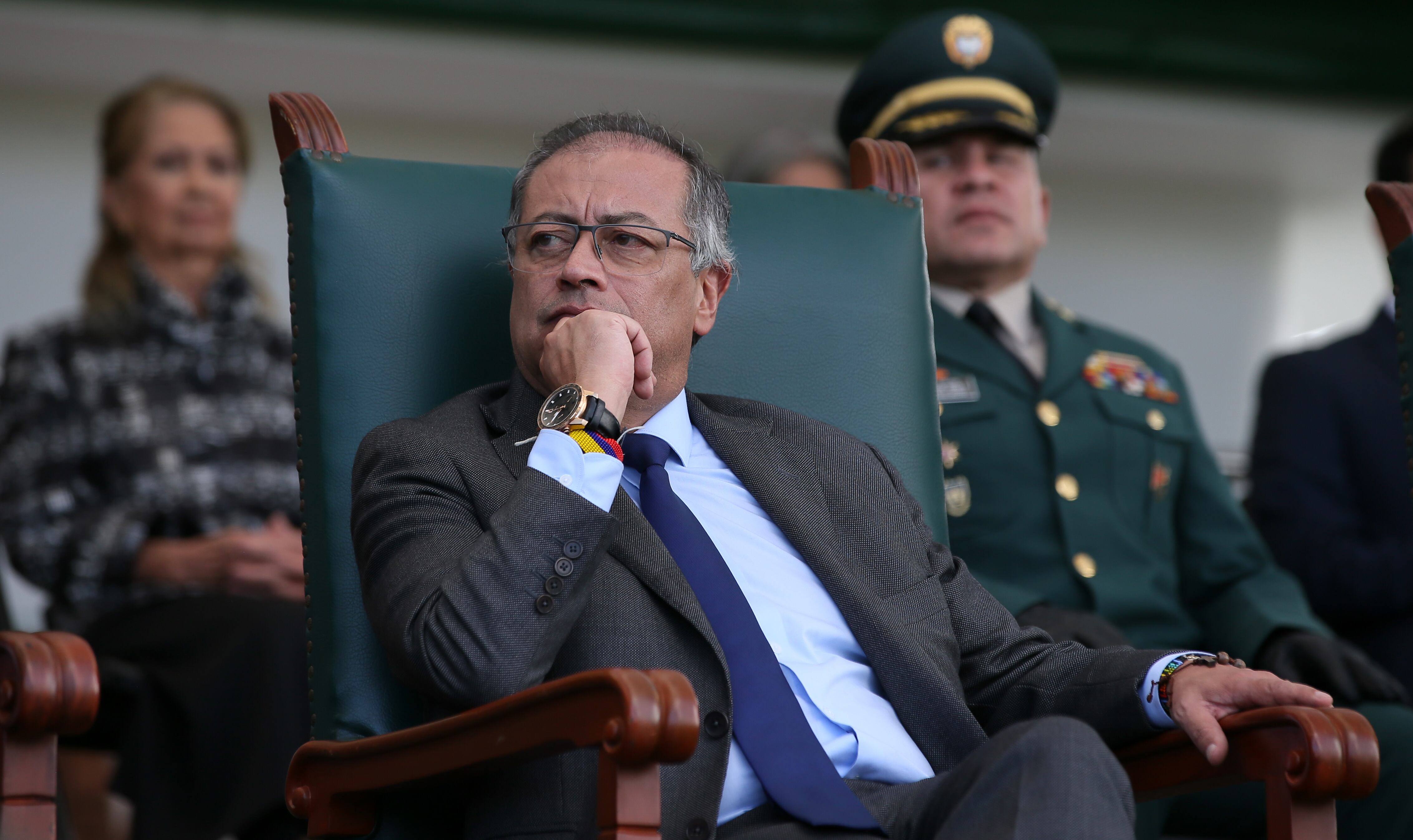 Presidente Gustavo Petro  en la ceremonia de transmisión de cambio de mando del Comando del Ejército Nacional
Bogota mayo 31 del 2024
Foto Guillermo Torres Reina / Semana
