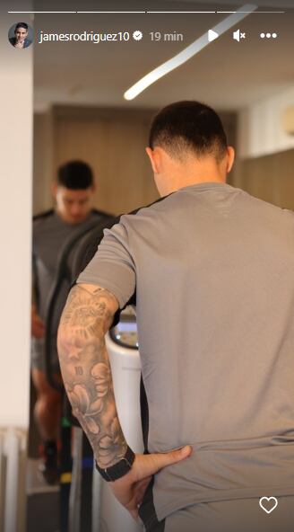James Rodríguez. Foto: Instagram James Rodríguez.