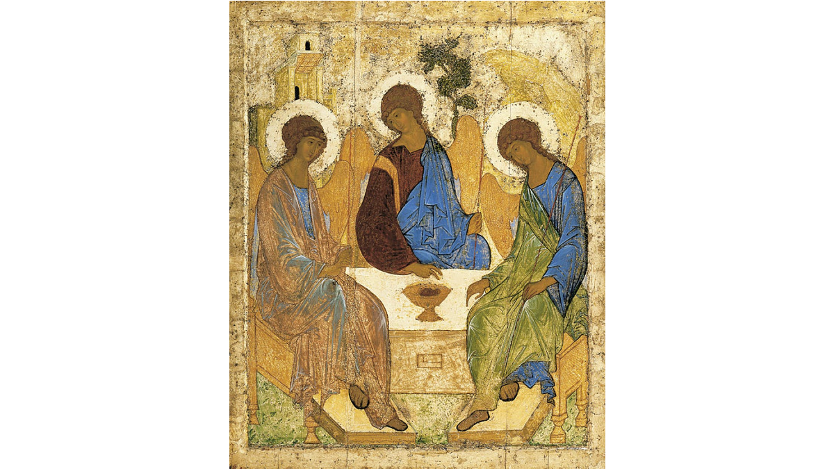 La Trinidad de Rublev, s. XV. Andrei Rublev/Wikimedia Commons