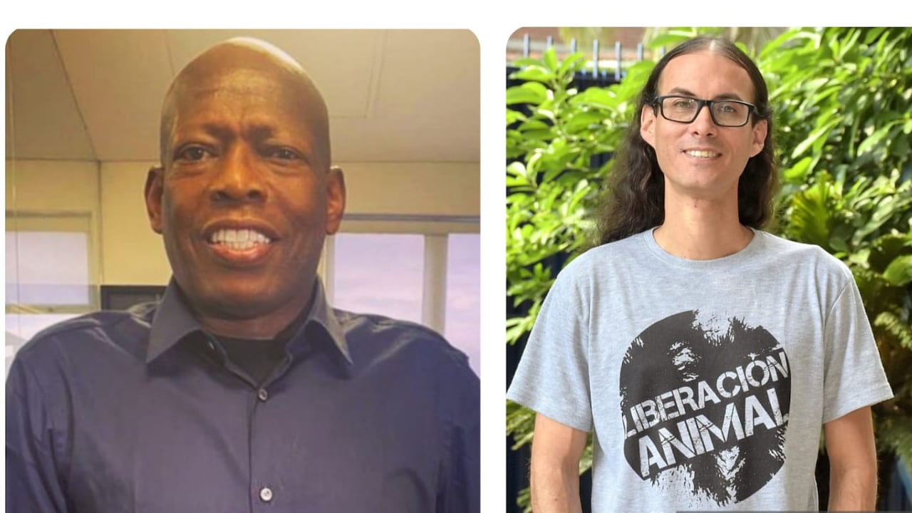 Exfutbolista Tino Asprilla y Terry Hurtado, concejal del Movimiento Animalista del Valle.