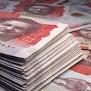 Dinero de Colombia. Billetes de pesos colombianos. Billetes COP. 10 pesos Negocios, finanzas, antecedentes de noticias.