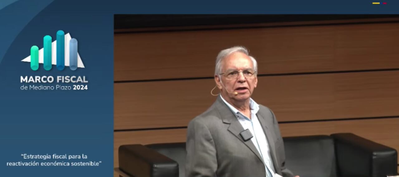 Ricardo Bonilla, ministro de Hacienda, en la presentación del Marco Fiscal de Mediano Plazo 2024