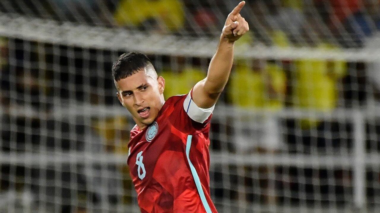 Gustavo Puerta es el capitán de la Selección Colombia en el Sudamericano Sub-20