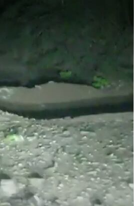 La explosión causó afectaciones en la vía.