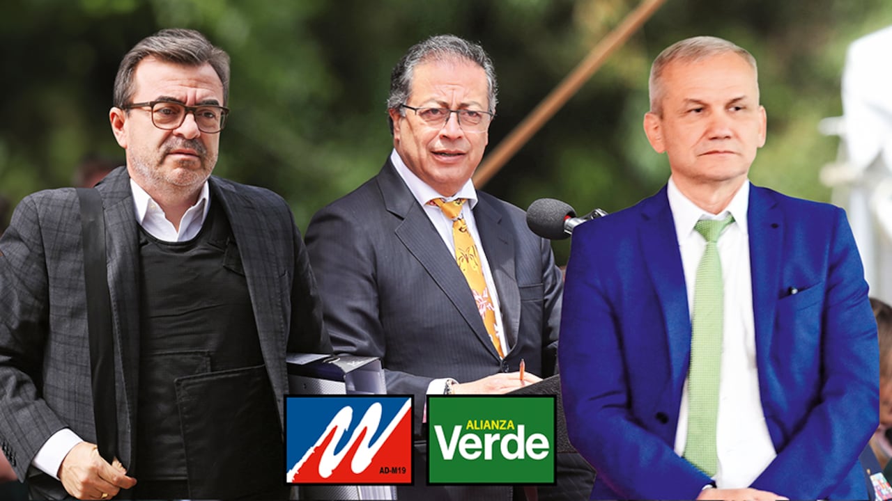 Olmedo López, Gustavo Petro y Carlos Ramón González fueron parte de la Alianza Democrática M-19.