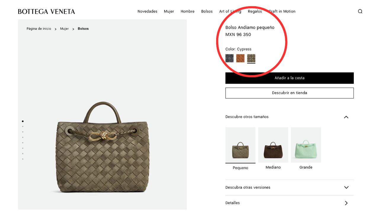 Este es el bolso que lució la esposa de Luis Díaz en el reciente partido del Bayern Múnich.