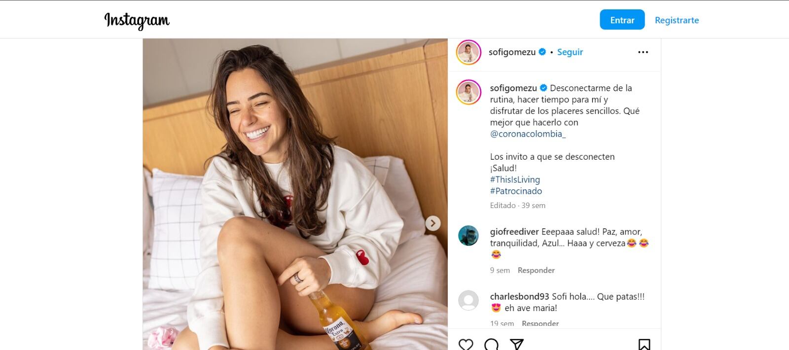 Sofía Gómez es la apneísta e ingeniera civil colombia que fue esposa del chef Juan David Venegas.