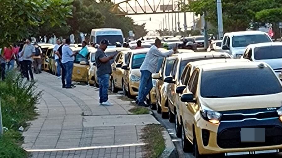 Paro de taxistas en Cartagena