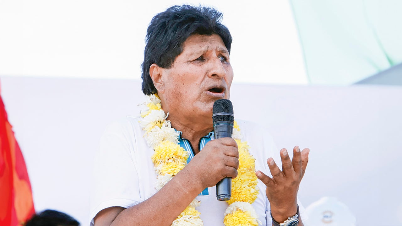 Evo Morales, expresidente de Bolivia.