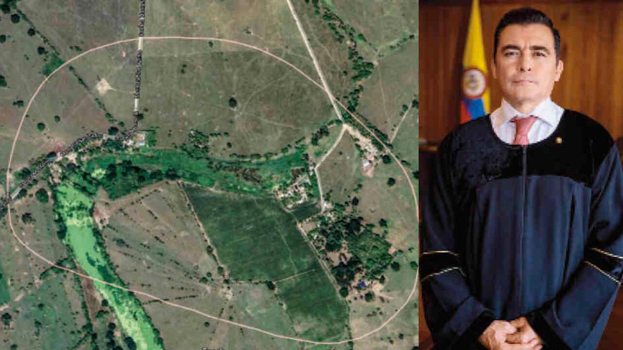 A la izquierda, la finca donde se encuentra el presidente Álvaro Uribe mientras definen las condiciones de su reclusión. A la derecha, César Reyes, el ponente.