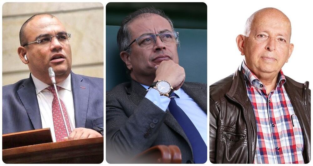 Antonio Correa, Gustavo Petro, Otty Patiño.