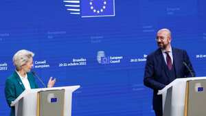 Los líderes de la UE se reúnen en Bruselas, Bélgica.