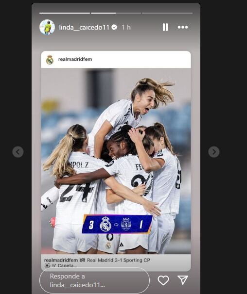 Linda Caicedo sigue sin jugar con el Real Madrid