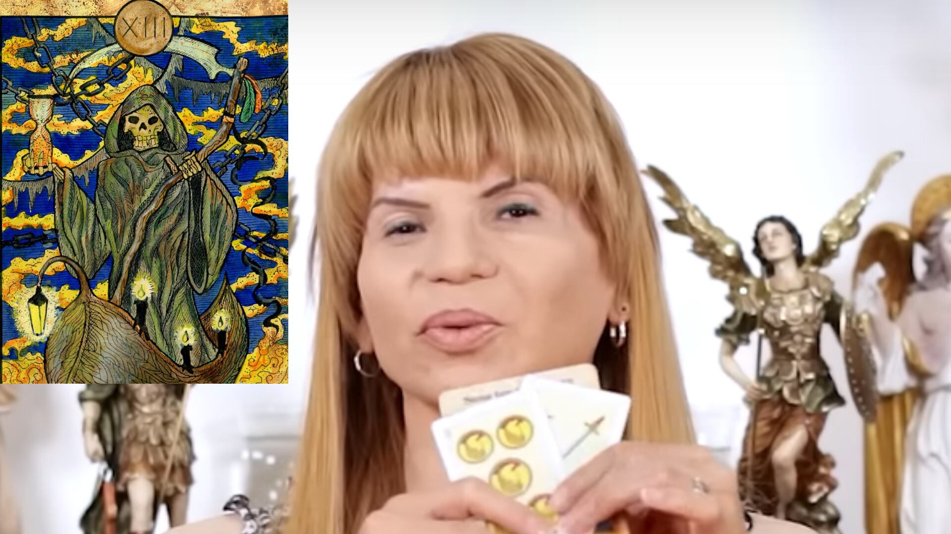 Pantallazo de video del canal de Youtube de Mhoni Vidente. Video 'Horóscopos de la Semana de Pascua del día 9 de Abril al día 14 de Abril' minuto 4:53.