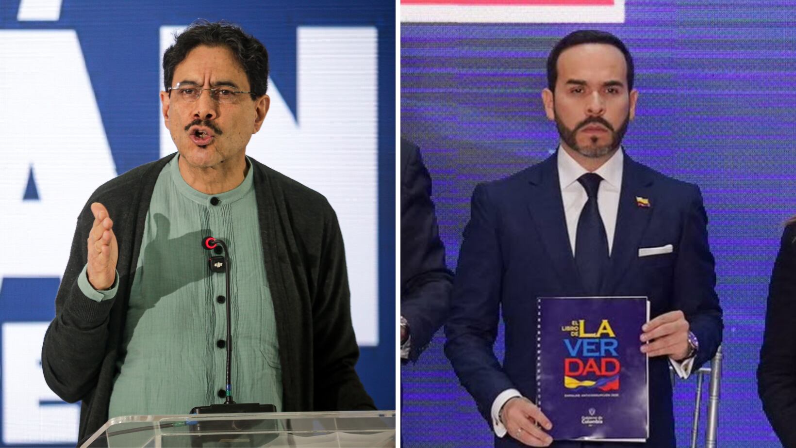 Iván Cepeda y Abelardo De La Espriella.
