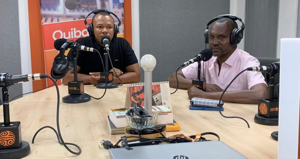 Periodistas de la Radio Nacional de Colombia en Quibdó.
