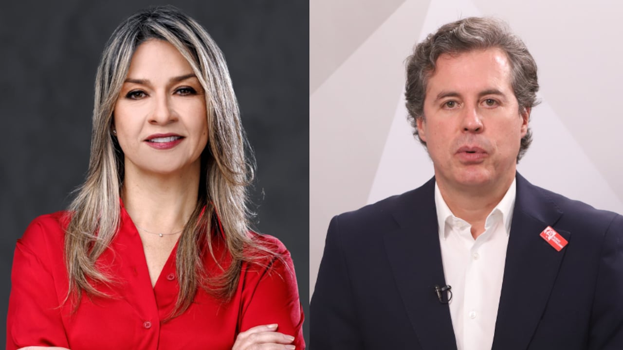 Vicky Dávila y Juan Manuel Galán, precandidatos presidenciales.