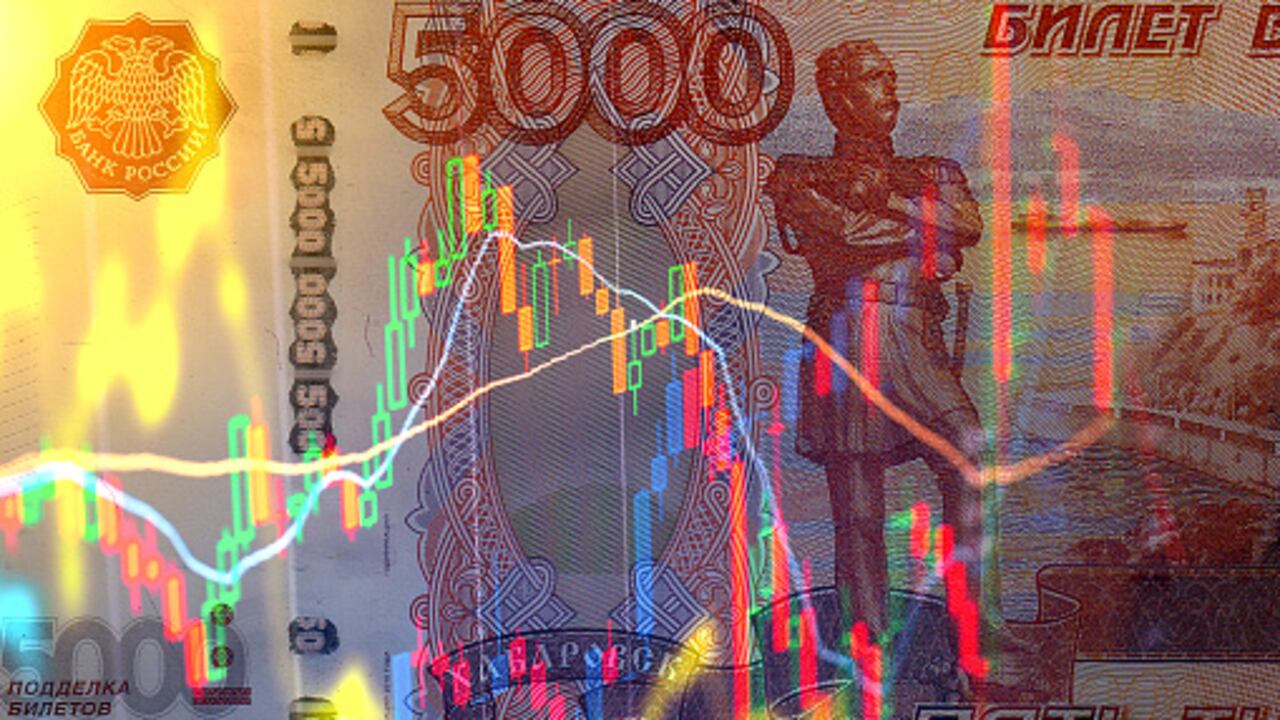 La economía rusa es preocupante por la sanciones occidentales.