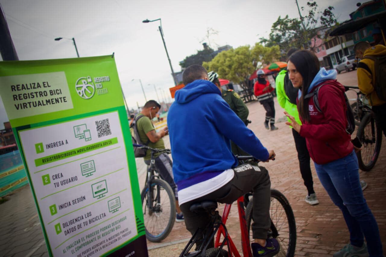 Los biciusuarios deben registrar su bicicleta en el portal dispuesto por la Secretaría de Movilidad.