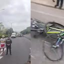 Imágenes difundidas por redes muestran el accidente que ocurrió en la avenida Demetrio Mendoza, en inmediaciones de Prados del Este.