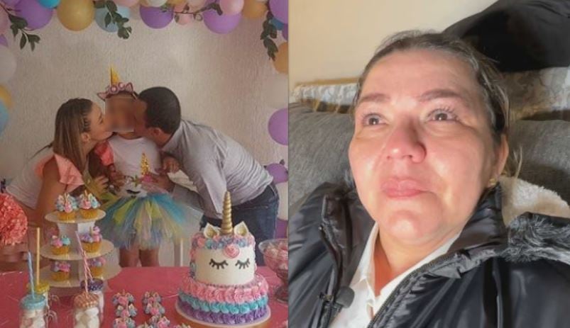 Sergio Vega se despidió de la hija mayor de Puala, quien vivirá con su abuela