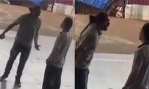 El profesor le llamó la atención al estudiante, según lo que se escucha en el video, por decir groserías.