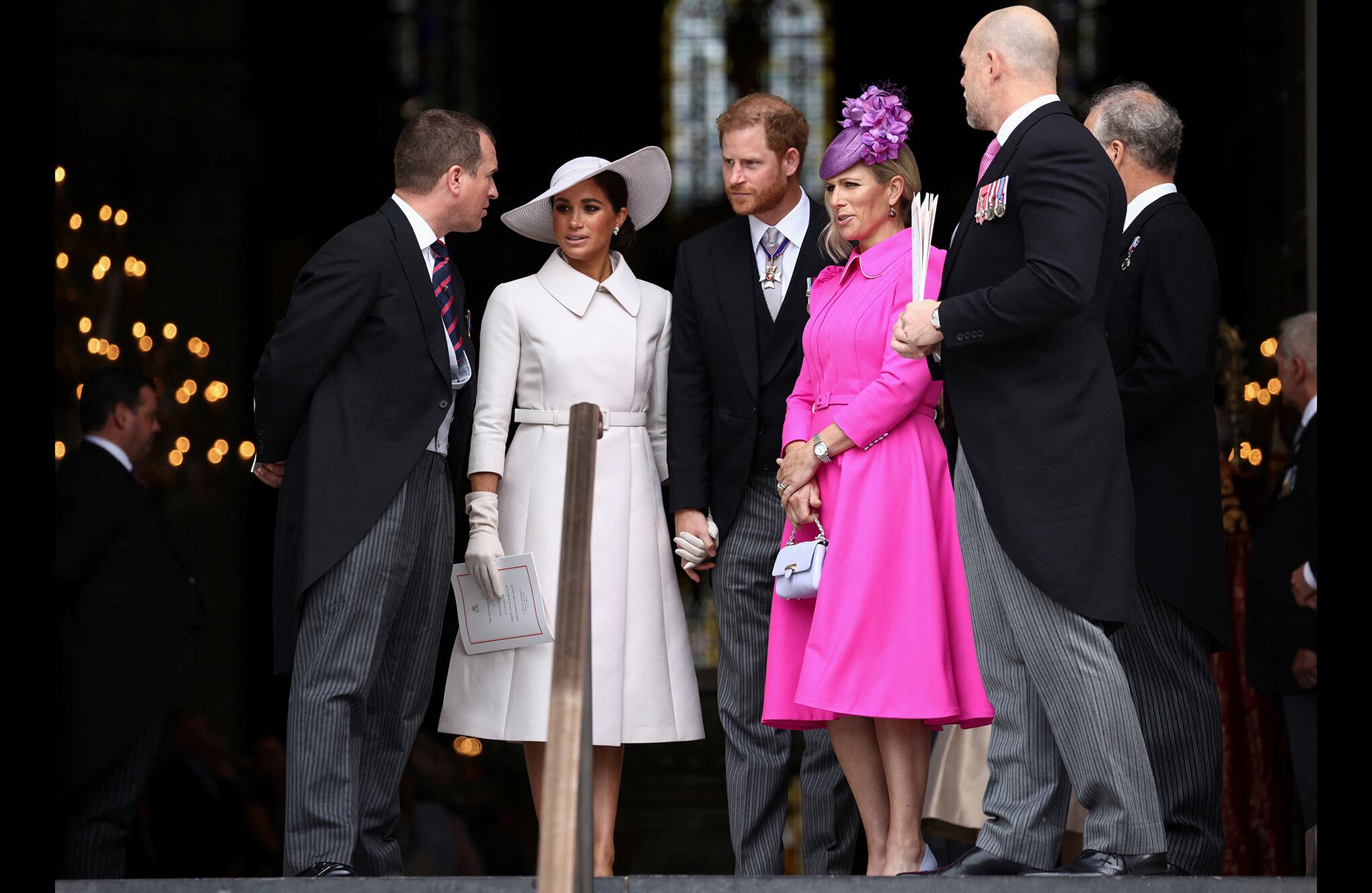 En imágenes : Harry y Meghan en el Jubileo de la Reina